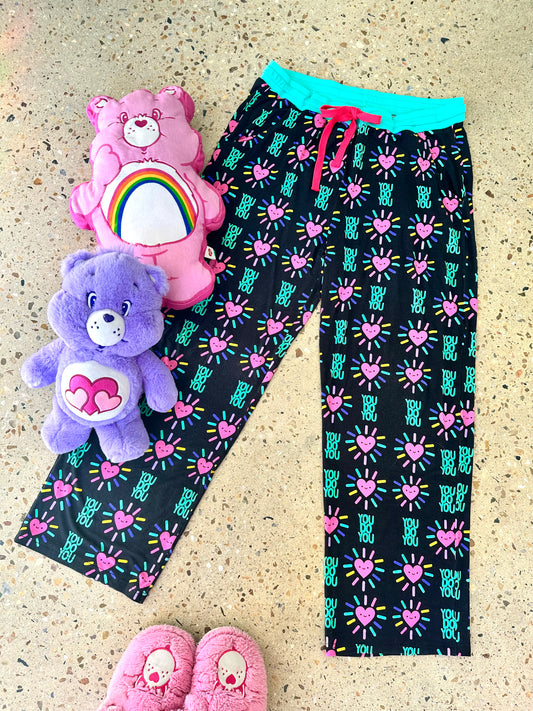 Rainbow Happy Heart • Bamboo PJ Pants